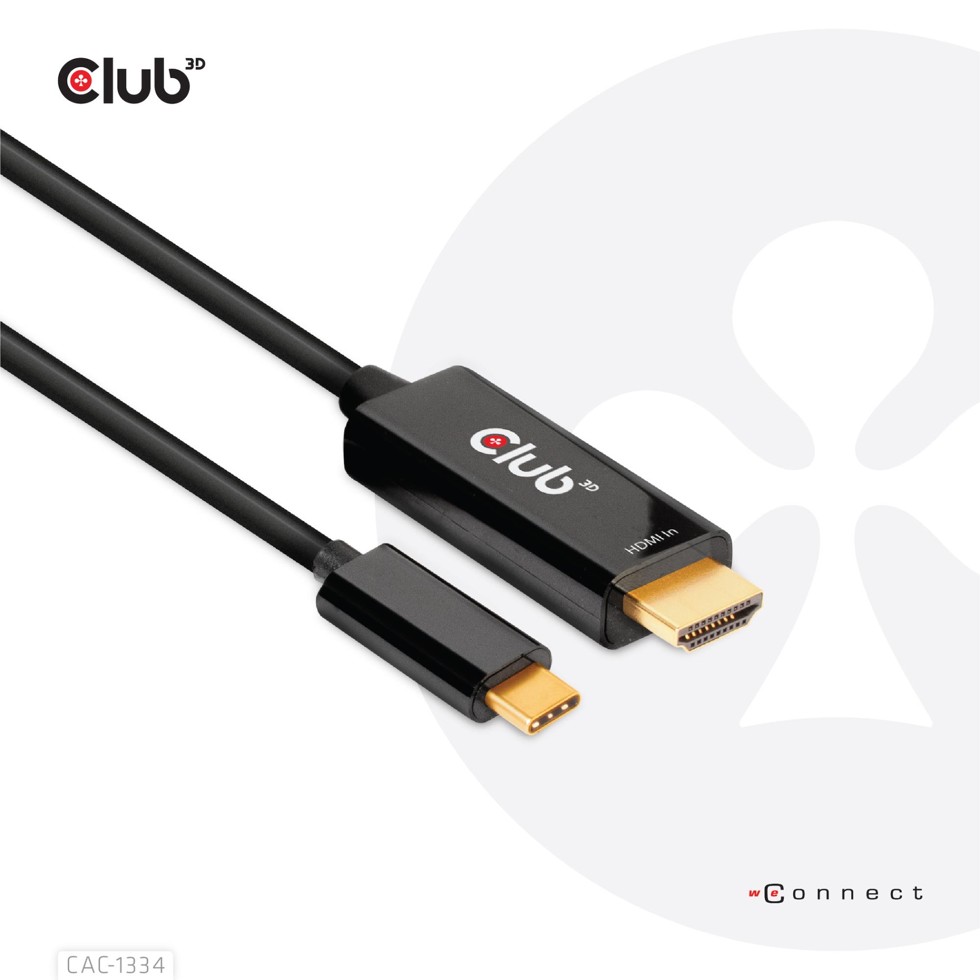 TV aksesuāri club3d CABLE HDMI TO