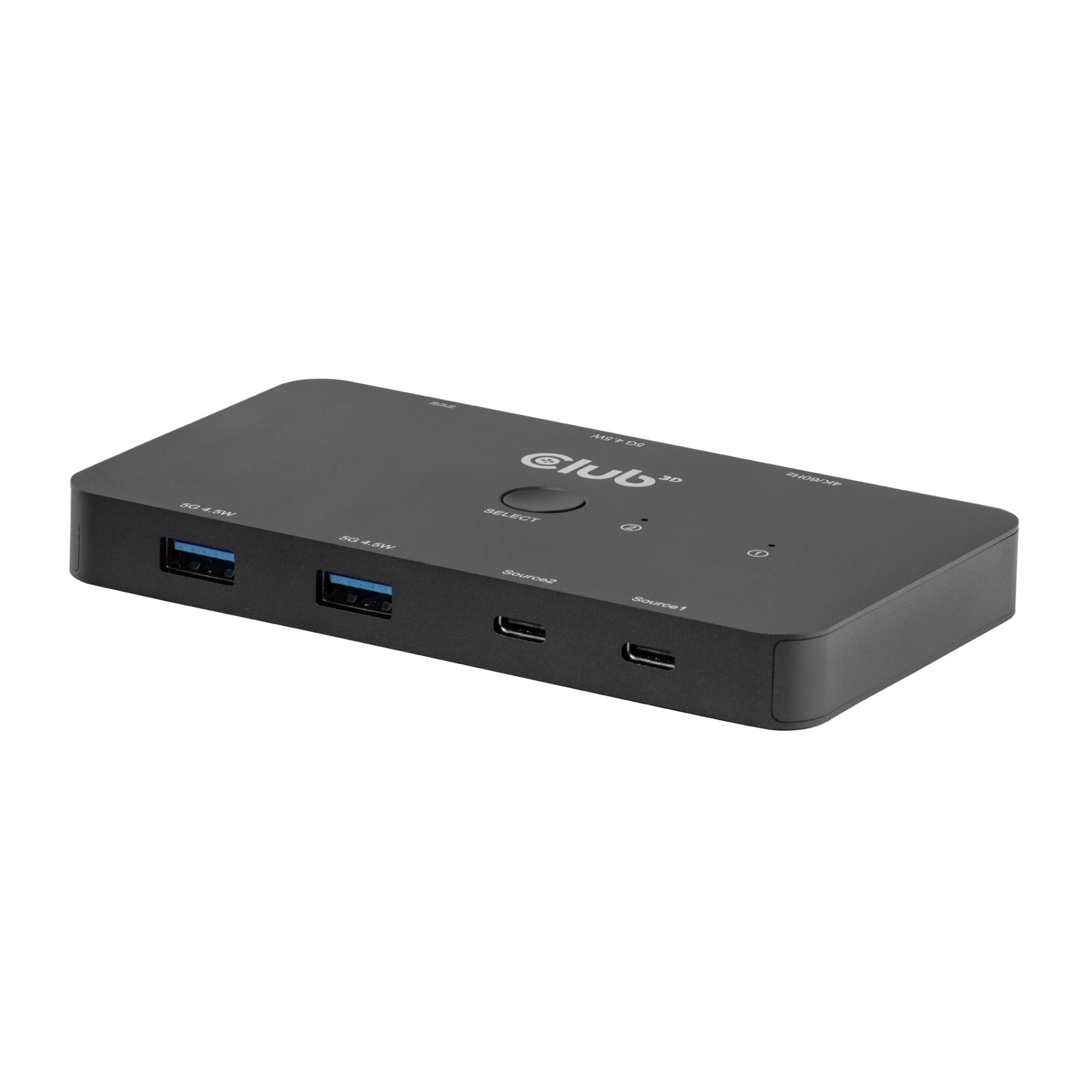 Parveidotājs club3d  VIDEO SWITCH KVM USB-C