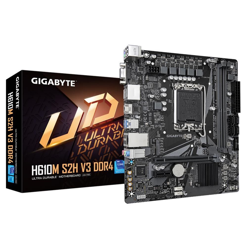 Pamatplate Intel procesorsiem Gigabyte  Mainboard||Intel H610|LGA1700|Micro-ATX|Memory