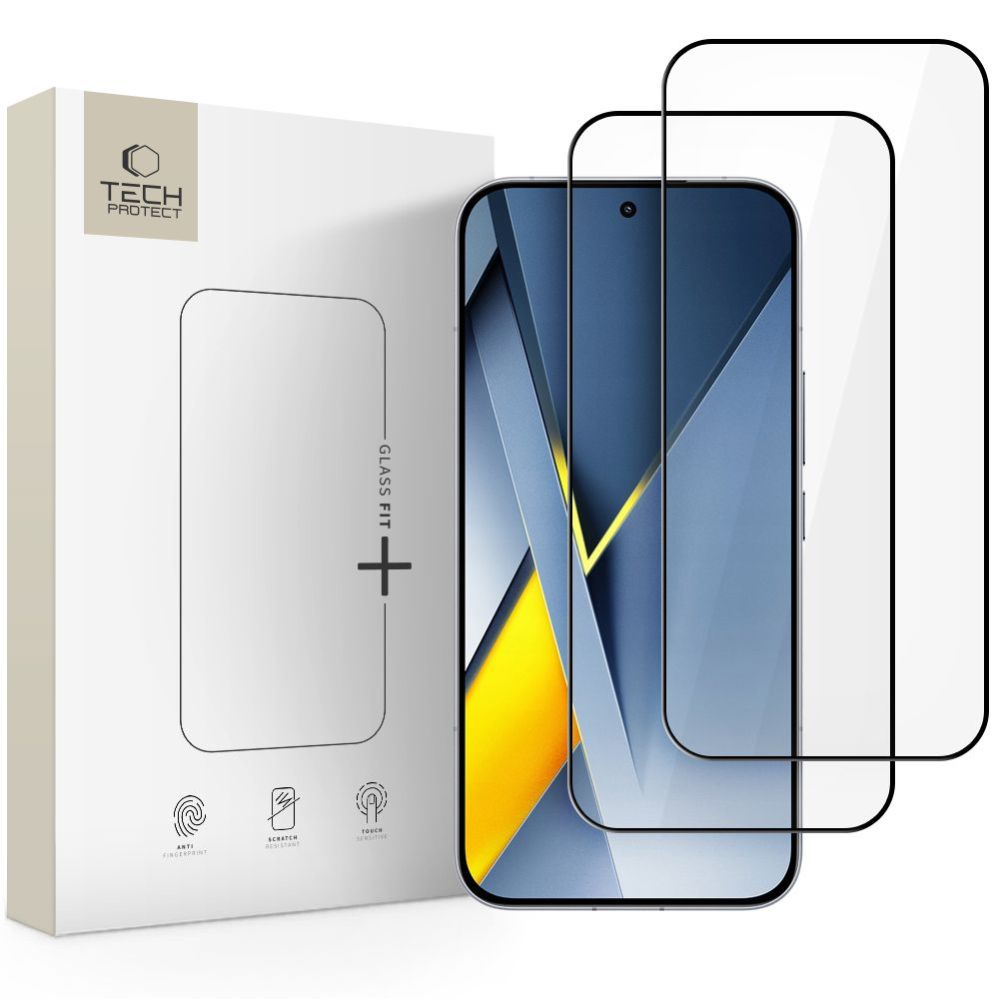 Aizsargstikls Tech-Protect Tech-Protect Glass Fit+ 2-pack