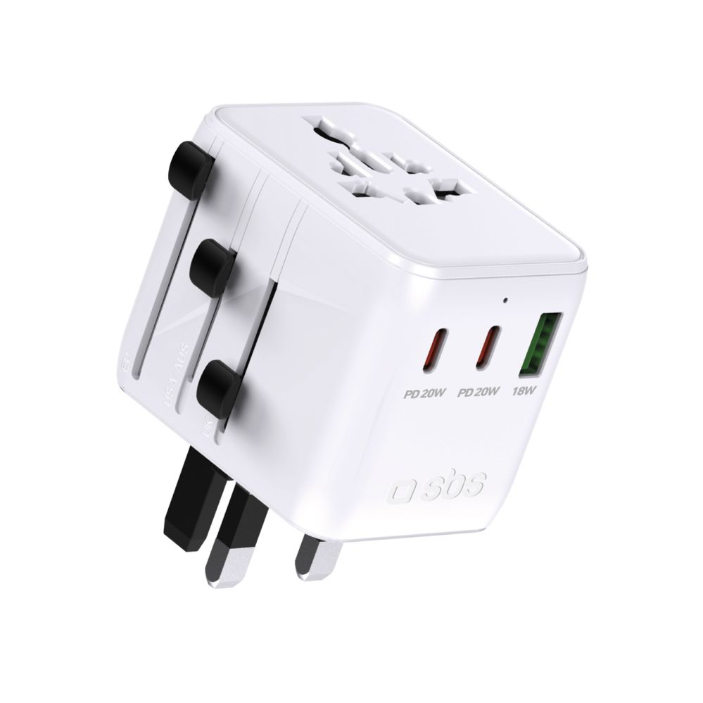 Adapteris SBS SBS Travel Adapter 2xUSB-C