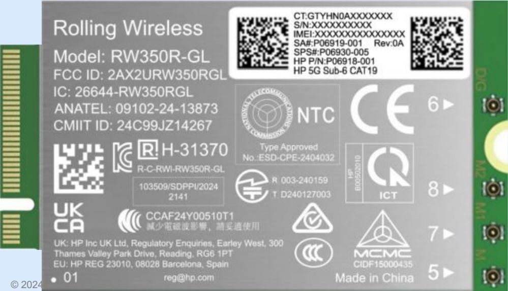 Cita datorprece HP HP 5G Modem