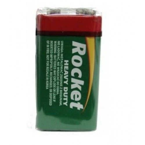 Akumulators rocket  Rocket 6F22-1AA (9V) Celofana