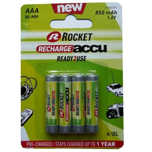 Akumulators rocket  Rocket Precharged HR03 850MAH