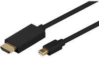 Kabelis microconnect  MicroConnect Mini Displayport-HDMI M-M