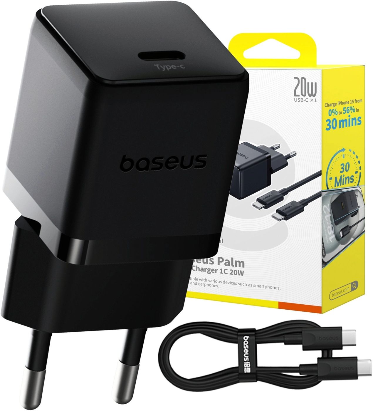 Adapteris Baseus Baseus Palm 1C 20W