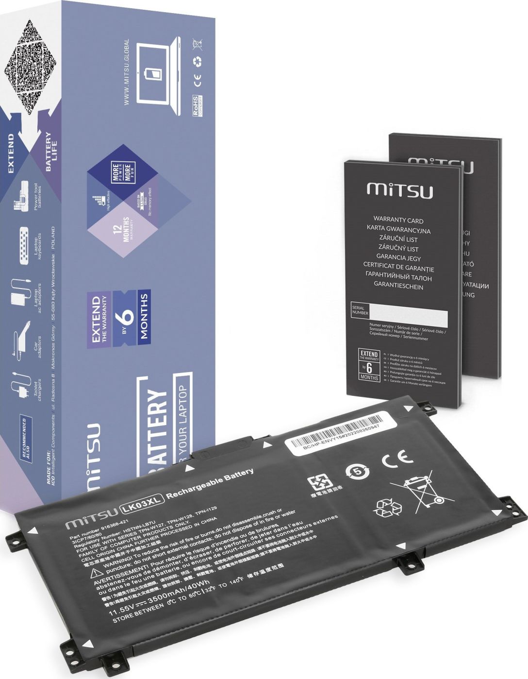 Cita datorprece mitsu Mitsu Battery LK03XL