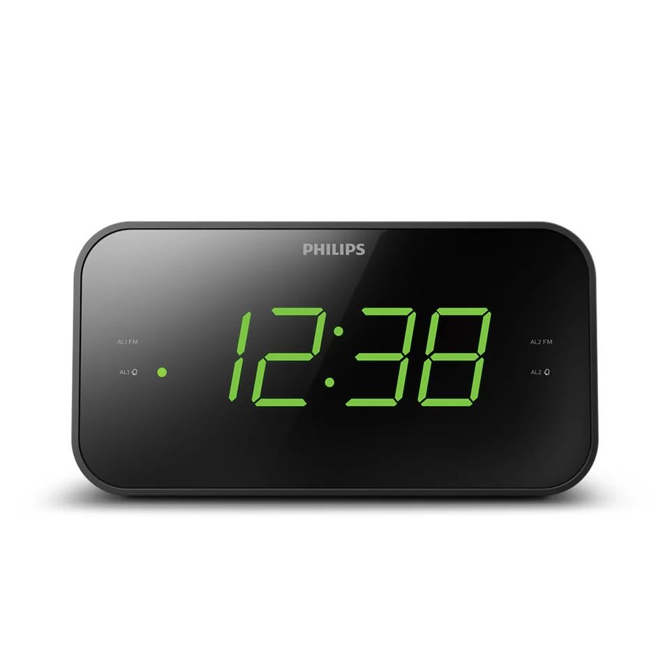 Interjeram Philips PHILIPS radio pulkstenis melns