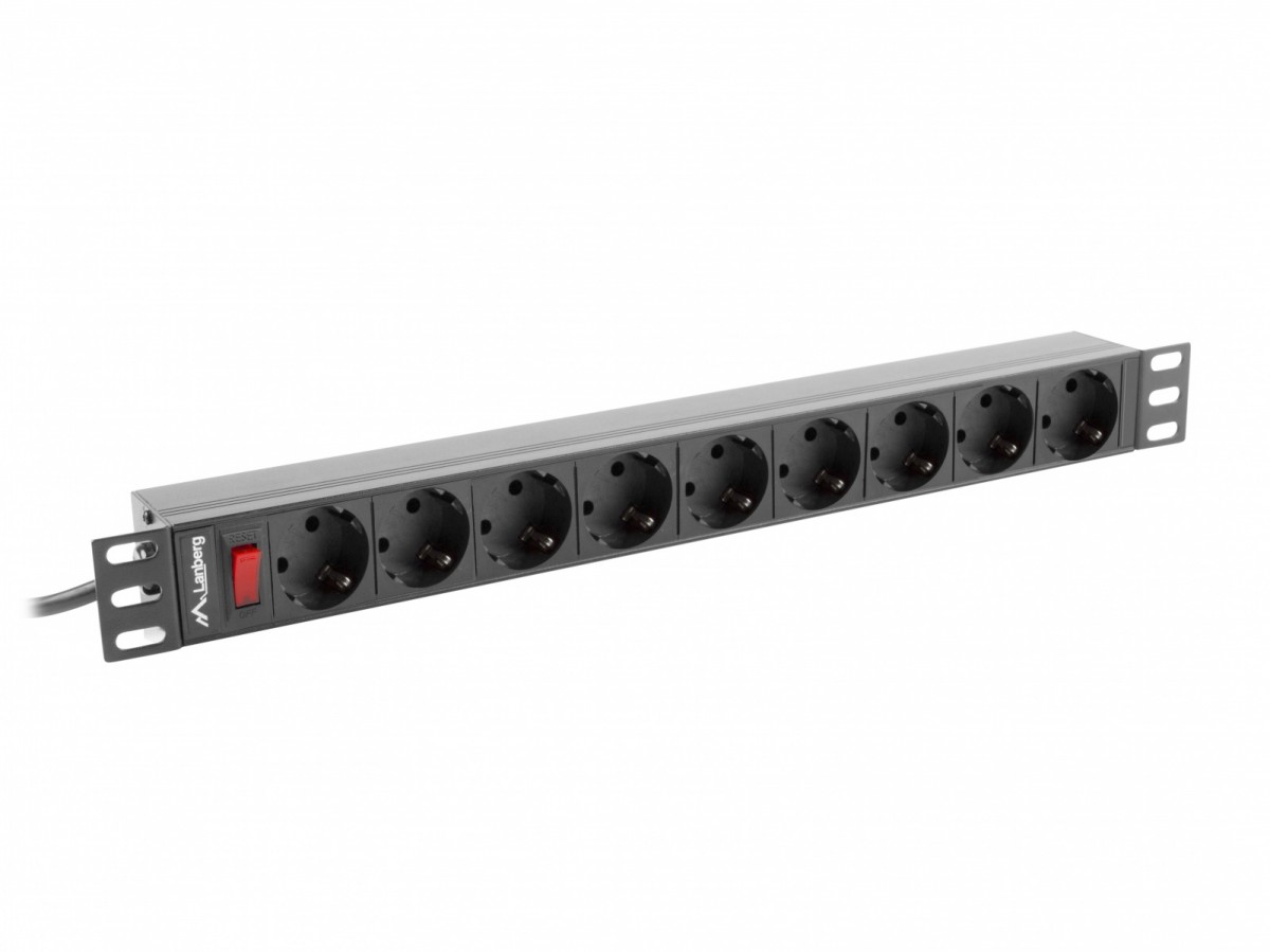 Slēdži un rozetes Lanberg Lanberg PDU-09F-0300-BK