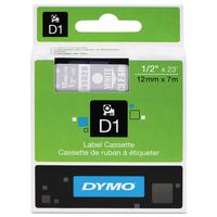 Printeri Dymo  DYMO D1-Schriftband 12mmx7m White