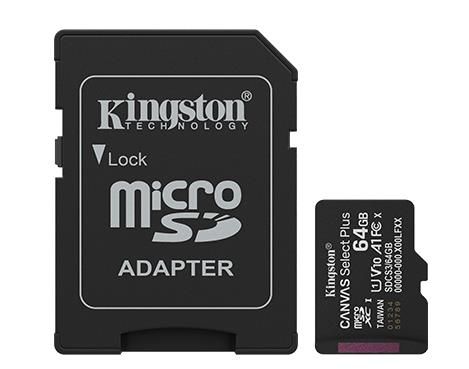 Datu nesēji Kingston Kingston 64GB microSDXC