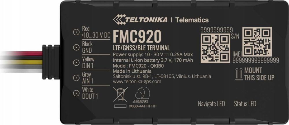 Nevadāms centrmezgls Teltonika Teltonika FMC920 GPS