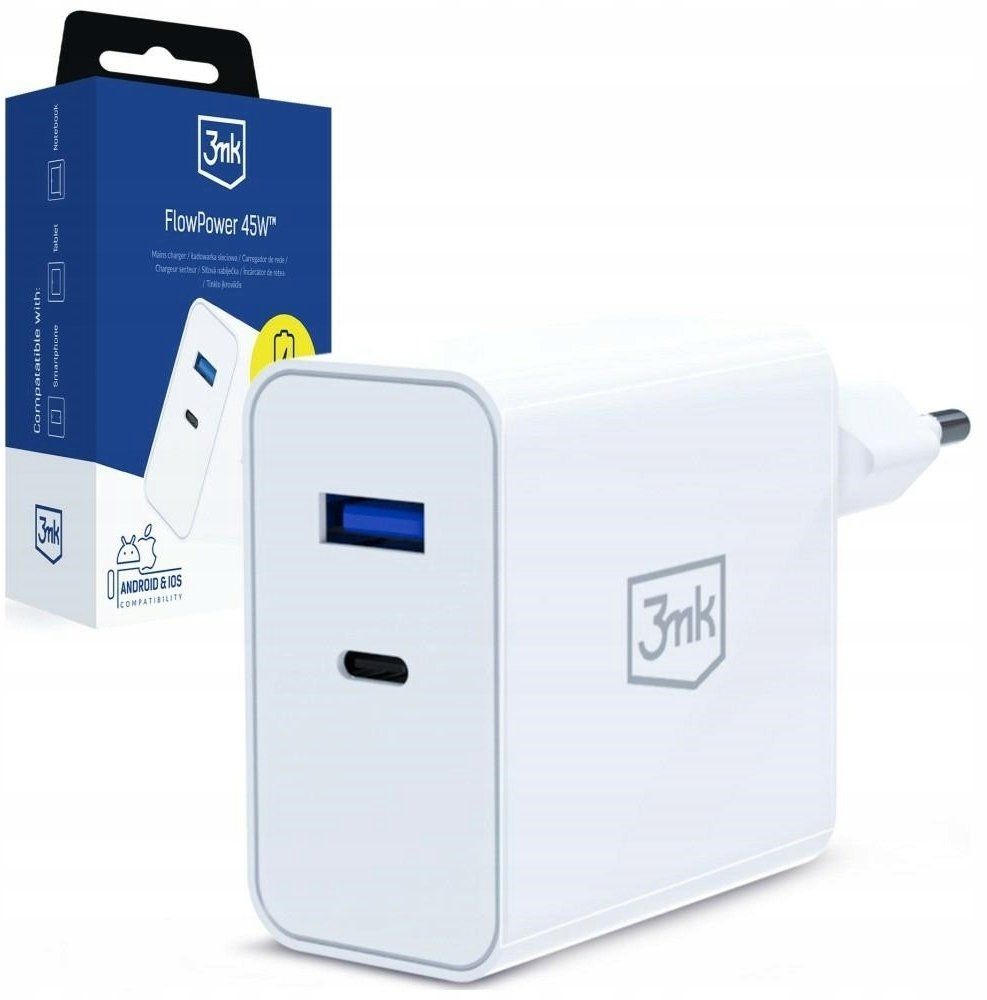 Adapteris 3MK  3mk FlowPower 45W 1A1C
