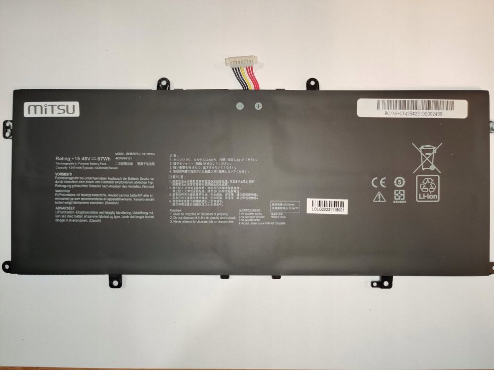 Cita datorprece mitsu Mitsu Bateria C41N1904