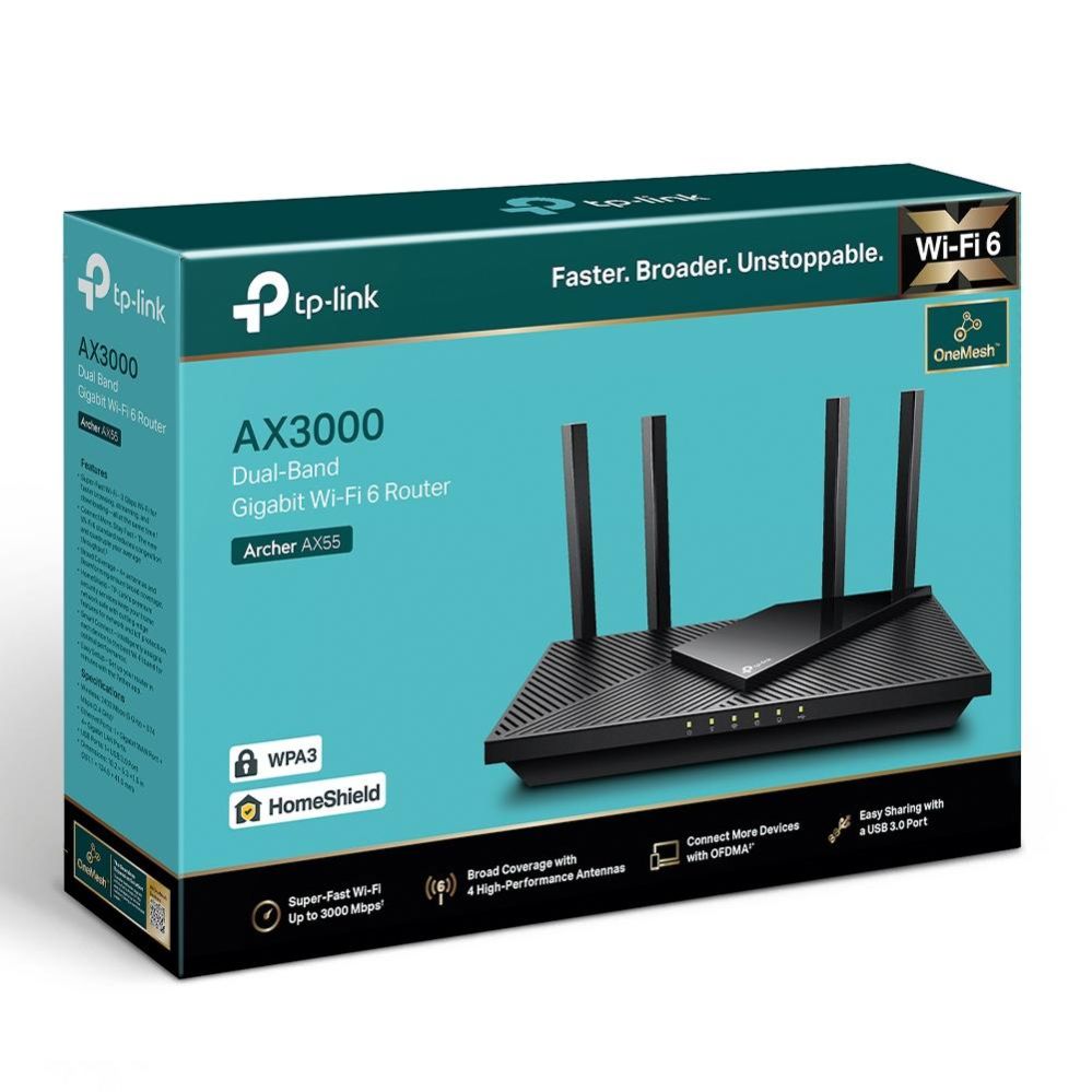 Tīkla iekārtas TP-Link  TP-Link Archer AX55