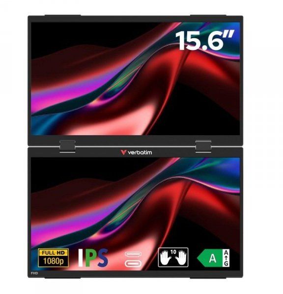 Monitori Verbatim  Verbatim Dual Portable Monitor
