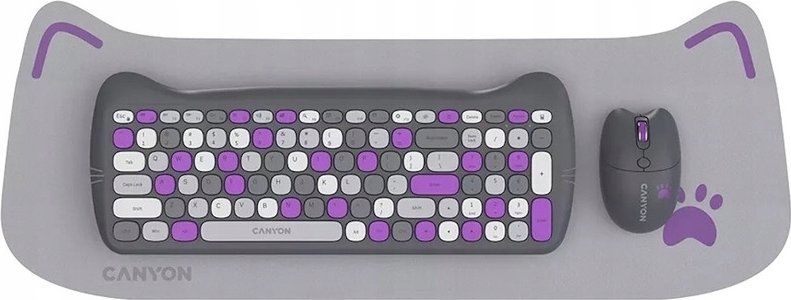 Datora tastatūra Canyon  CANYON HSET-W6 EN