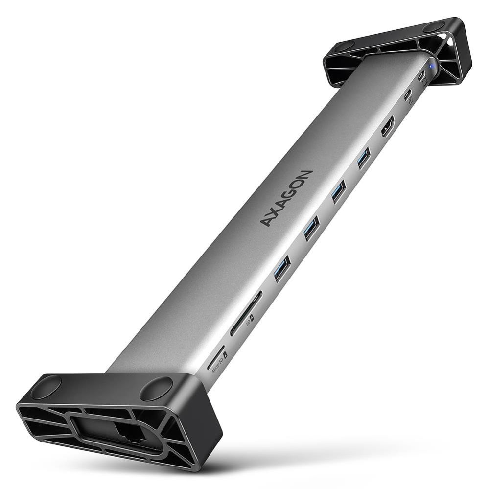 Parveidotājs Axagon  HMC-10HLS USB hub 10in1