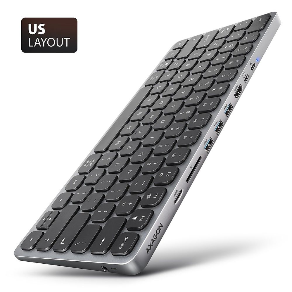 Parveidotājs Axagon  AXAGON HMC-KB keyboard USB-C