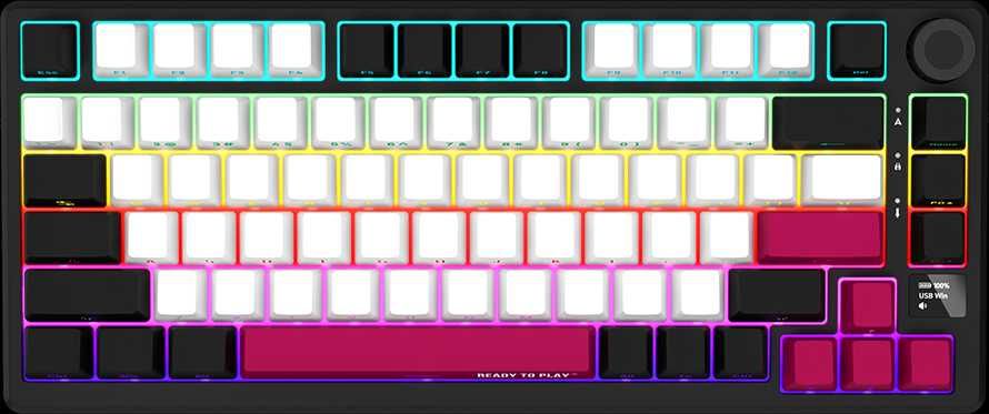 Datora tastatūra LORGAR  LORGAR KBP7075W  Wireless