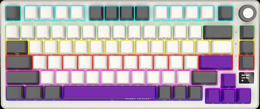 Datora tastatūra LORGAR  LORGAR KBP7075W  Wireless