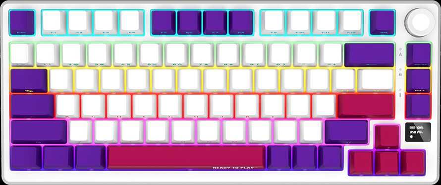 Datora tastatūra LORGAR  LORGAR KBP7075W  Wireless