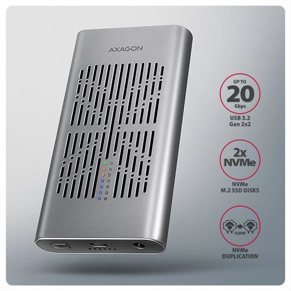Cita prece Axagon  EEM2-20GD USB-C 20Gbps