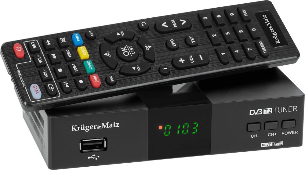 TV aksesuāri krüger&matz  Kruger&Matz Tuner DVB-T2