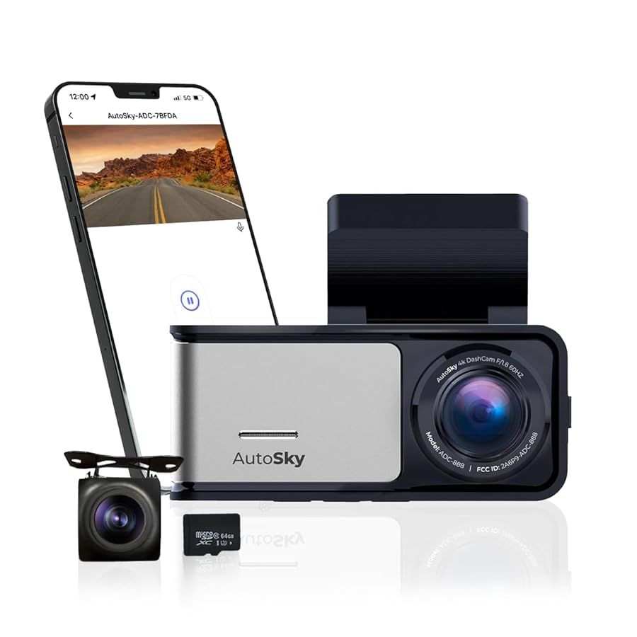 Videoreģistrators autosky  AutoSky 4K Dash Cam