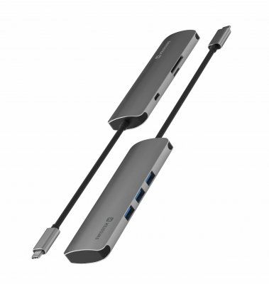 Parveidotājs swissten Swissten USB-C Sadalītājs 6in1