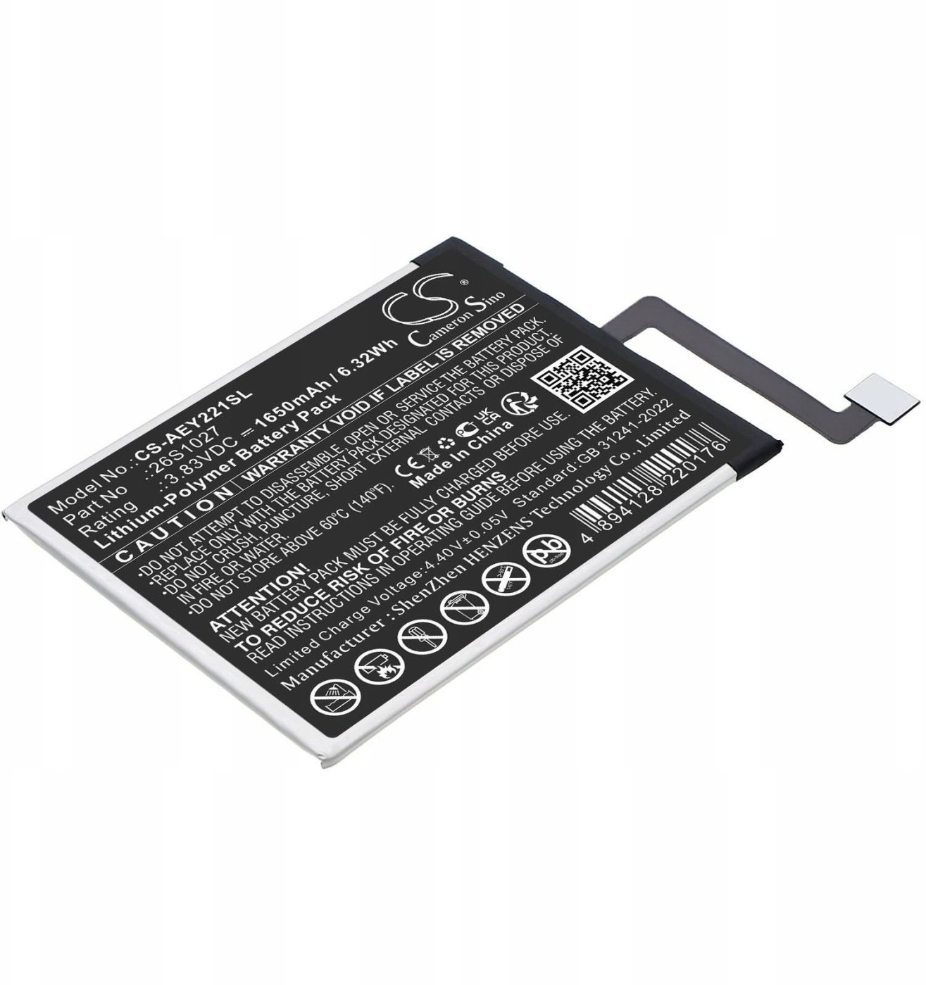 Cita prece cameron sino  Battery Type