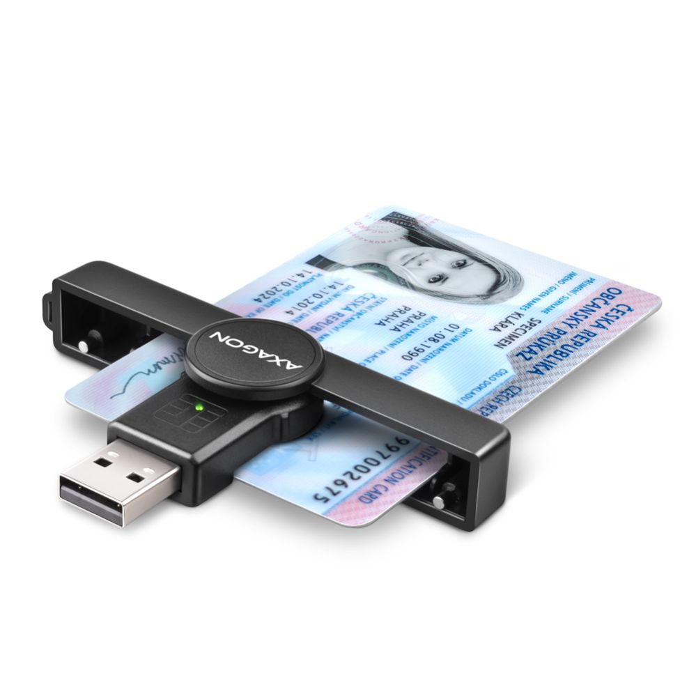 Parveidotājs Axagon Foldable pocket USB-A contact