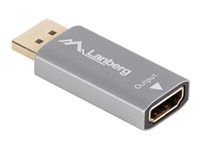 Monitoru piederums Lanberg  HDMI(M)->Displayport(F) Adapter 4K
