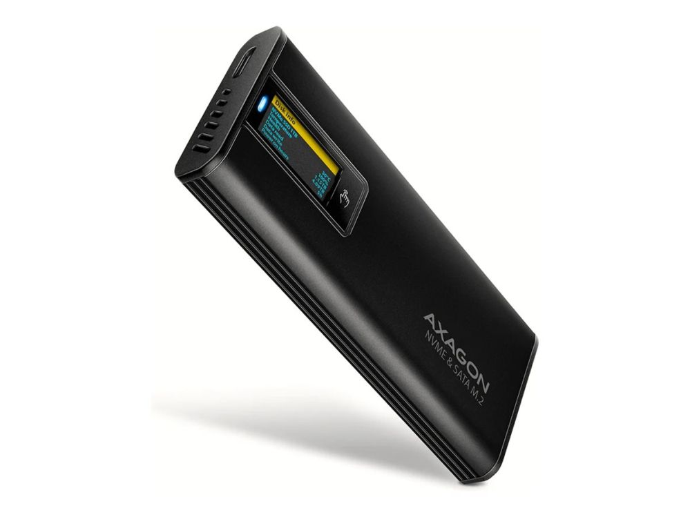 Cieto disku korpus Axagon  EEM2-SD2B USB-C