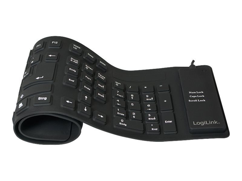 Datora tastatūra Logilink Flexible waterproof Keyboard