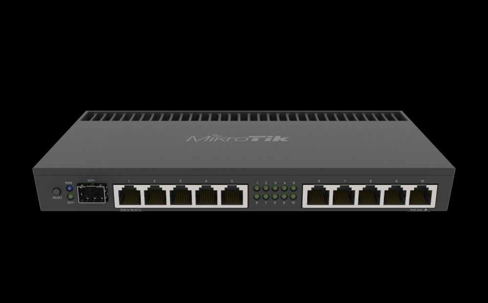 Rūteris Mikrotik  Wired Ethernet Router RB4011iGS+RM